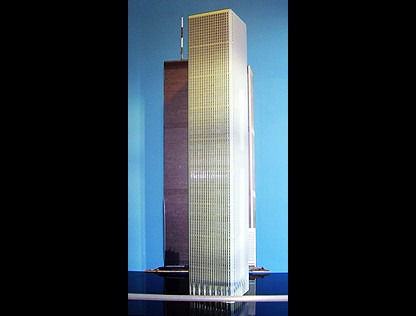 World Trade Center Tower, formerly in New York: 14,250 legos