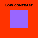 low contrast